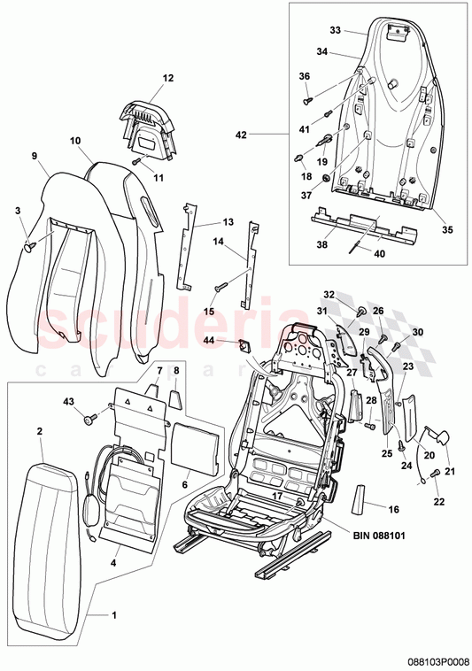 Bentley – Backrest inner panel