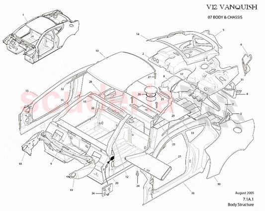 Aston Martin – RH body side